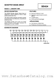 SDA24N16 datasheet pdf Zetex Semiconductors