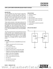 ZXCM209J datasheet pdf Zetex Semiconductors