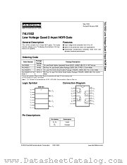 74LVX02M datasheet pdf Fairchild Semiconductor