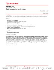 M54124L datasheet pdf Renesas