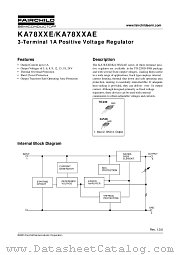 KA7805AETU datasheet pdf Fairchild Semiconductor