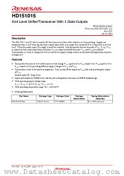 HD151015 datasheet pdf Renesas