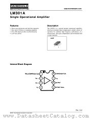 LM301A datasheet pdf Fairchild Semiconductor