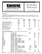 2N6044 datasheet pdf Central Semiconductor