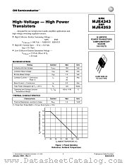 MJE4353 datasheet pdf ON Semiconductor