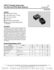 AV132-315 datasheet pdf Skyworks Solutions