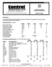 2N6385 datasheet pdf Central Semiconductor