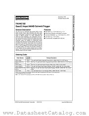 74VHC132M datasheet pdf Fairchild Semiconductor