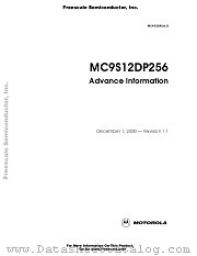 MC9S12DP256 datasheet pdf Freescale (Motorola)