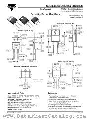 SBL8L40 datasheet pdf Vishay