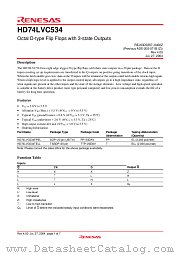 HD74LVC534 datasheet pdf Renesas