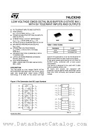 74LCX240 datasheet pdf ST Microelectronics