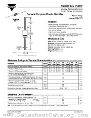 1N4001E datasheet pdf Vishay