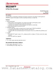 M52390FP datasheet pdf Renesas