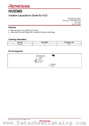 HVD365 datasheet pdf Renesas