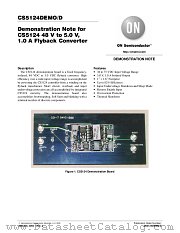 CS5124 datasheet pdf ON Semiconductor