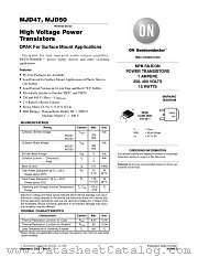 MJD50 datasheet pdf ON Semiconductor