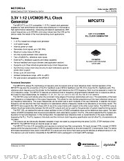 MPC9772 datasheet pdf Freescale (Motorola)