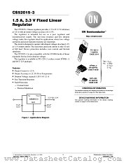 CS52015-3 datasheet pdf ON Semiconductor