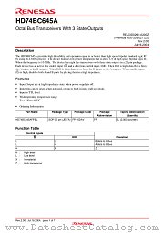 HD74BC645A datasheet pdf Renesas