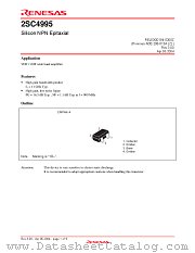 2SC4995 datasheet pdf Renesas