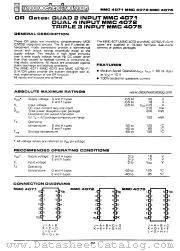 MMC4075 datasheet pdf Microelectronica