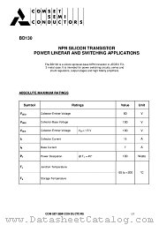 BD140 datasheet pdf Comset Semiconductors