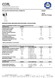 2N4037 datasheet pdf Continental Device India Limited