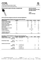 BC168 datasheet pdf Continental Device India Limited