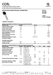 BC184C datasheet pdf Continental Device India Limited