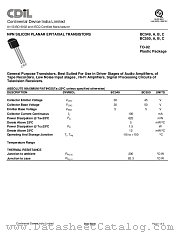 BC549C datasheet pdf Continental Device India Limited