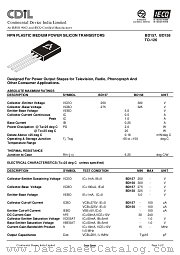 BD157 datasheet pdf Continental Device India Limited