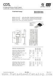 BD535 datasheet pdf Continental Device India Limited