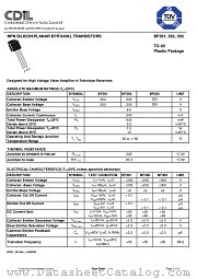 BF392 datasheet pdf Continental Device India Limited