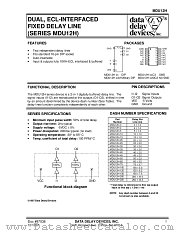 MDU12H-125 datasheet pdf Data Delay Devices Inc