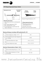 1N5343B datasheet pdf Fagor