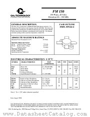 FM150 datasheet pdf GHz Technology