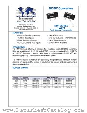 NMF1205S datasheet pdf International Power Sources