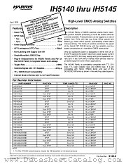 IH5141 datasheet pdf Intersil