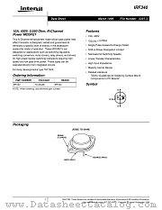 IRF340 datasheet pdf Intersil