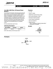 IRFD110 datasheet pdf Intersil