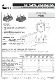 BR2510 datasheet pdf Invac