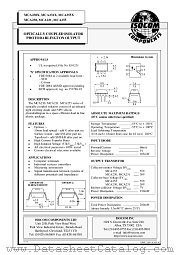 MCA255 datasheet pdf ISOCOM