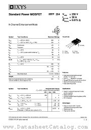 IRFP264 datasheet pdf IXYS