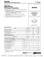 2N6439 datasheet pdf MA-Com