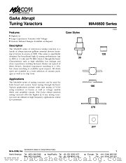 MA46604 datasheet pdf MA-Com