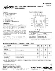 MAAPSS0006 datasheet pdf MA-Com