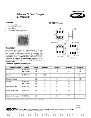 MACPES0004 datasheet pdf MA-Com