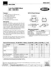 MD54-0005 datasheet pdf MA-Com