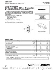 MRF151G datasheet pdf MA-Com